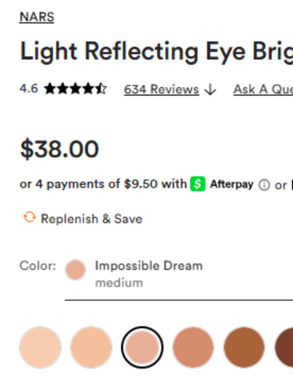 NARS Light Reflecting Eye Brightener - Impossible Dream - Picture 5 of 5